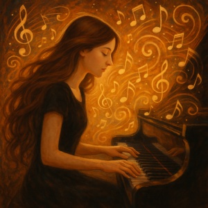 Девушка с роялем